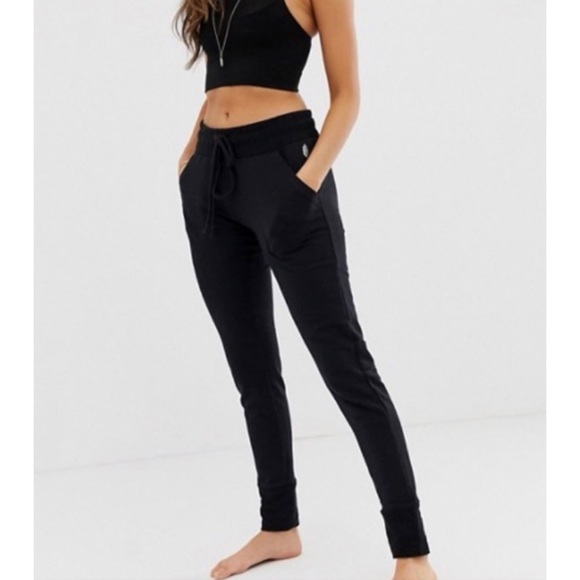 Free People Pants - Free People Movement Black Sunny Skinny Sweatpants